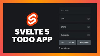 Let's Make A Todo App Using Svelte 5 Runes