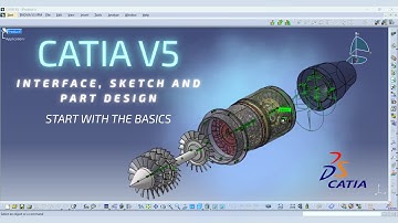 Interface, Sketch and Part Design - CATIA English Tutorial For Beginners - CAD