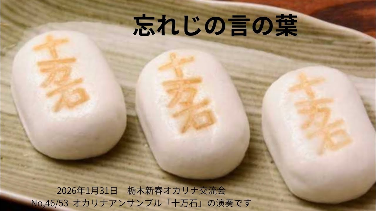 忘れじの言の葉　ocarina オカリナ演奏