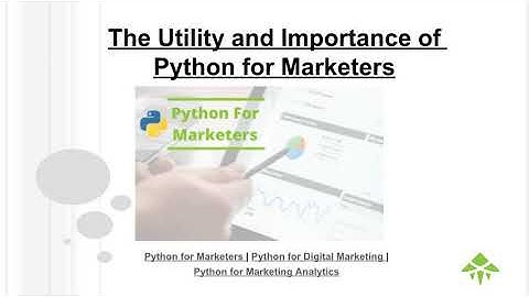 The Utility and Importance of Python for Marketers