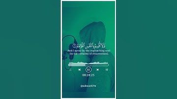 لا أقسم بيوم القيامة | #سورة_القيامة #تلاوات #قرآن #اكسبلور #قران_كريم #راحة_نفسية #غزة #فلسطين