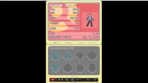Open- Emu- How to add Cheats in Pokemon Platinum (Updated Version)