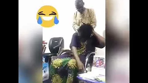 Old Man Untangling His Wife's Locks, Sings Daddy Showkey Song For Her