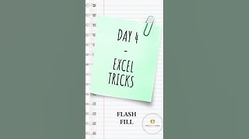 #ExcelTips #ExcelHacks #FlashFill  #LearnExcel #ProductivityHacks #OfficeHacks #ExcelShorts