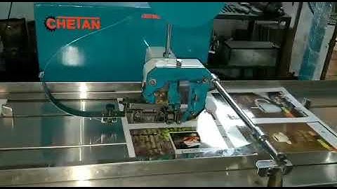 Automatic programmable notebook stitching and folding machine factory trial 9417443785 / 9501017102