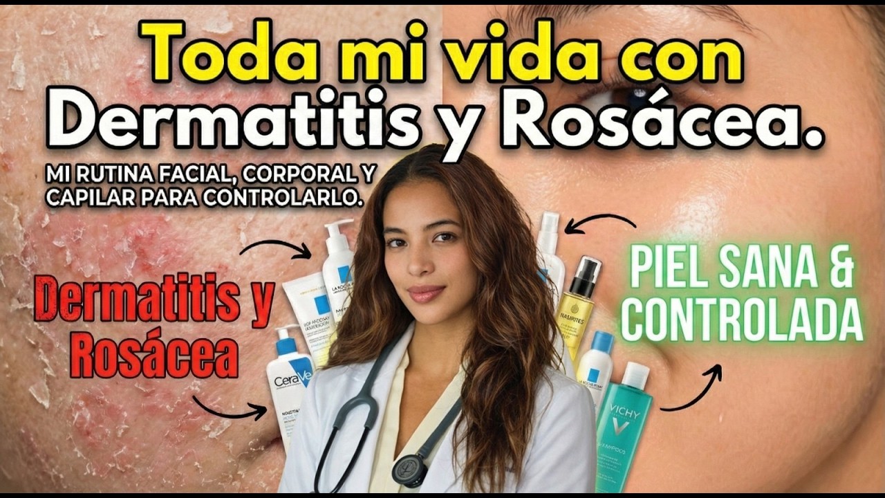 Viví toda mi vida con Dermatitis y Rosácea (esto fue lo que SÍ me funcionó)