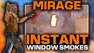 CS2 Mirage Instant Window Smokes | EASIEST Lineups