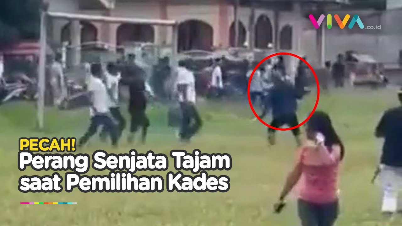 Gegara Hasil Pilkades, Bentrokan Perang Batu dan Sajam Pecah!