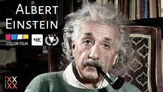 Albert Einstein (4K | Color Film)