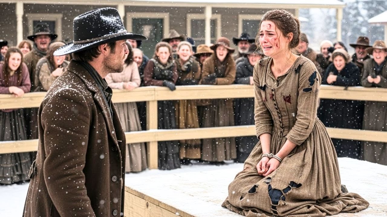 She Was the Last Bride Left at Auction — Then a Cowboy Said, “I’ll Take Her”