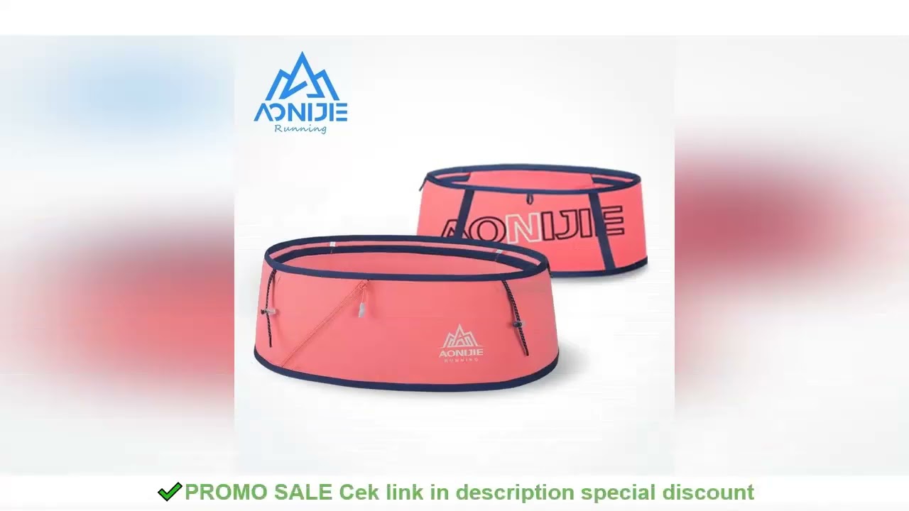 AONIJIE W8101 Hydration Running Belt Waist Pack Travel Money Bag Trail Marathon Gym Workout Fitness