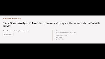 Time Series Analysis of Landslide Dynamics Using an Unmanned Aerial Vehicle (UAV) | RTCL.TV