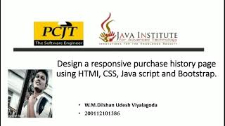 Web Project Tusk 35 | 1 St Year | Semester 01 | Java Institute | eShop Application.