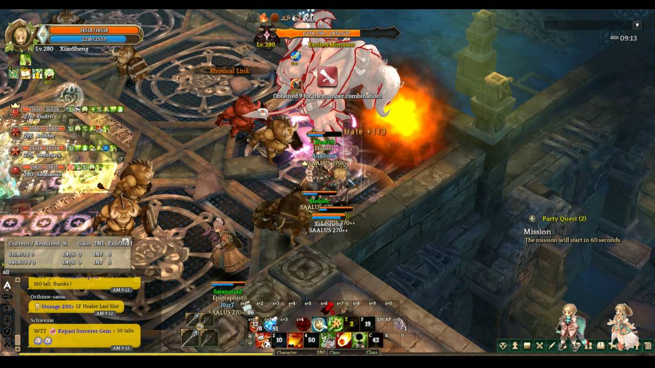 Saalus Convent: Royal Mausoleum Mission 240-Warlock 280 -Tree Of Savior