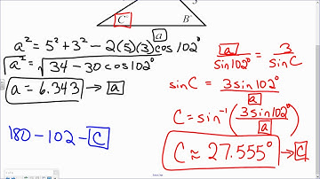 Saxon Advanced Math Lesson 81 Law of Cosines