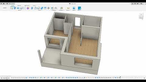 Fusion 360 Apartment Modeling Timelapse - A1502