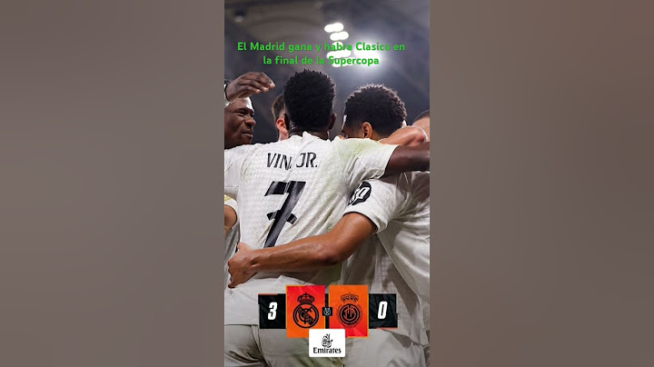 Hay clásico en la final#futbol#information#realmadrid#result#supercopa