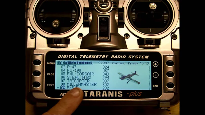 BNF TO A FRSKY TARANIS PLUS WITH SPEKTRUM MODULE IN BAY