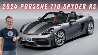 Is the 2024 Porsche 718 Spyder RS the ULTIMATE performance convertible car? screenshot 3