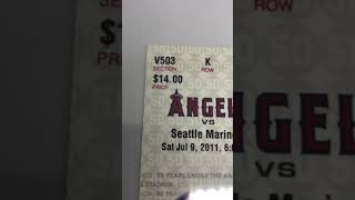 Mike Trout Ticket Stub