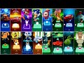 BUS EATER 🆚 EXTRA SLIDE 🆚 SKIBIDI TOILET 🆚 HOUSE HEAD 🆚 ODDBODS | Tiles Hop EDM Rush!