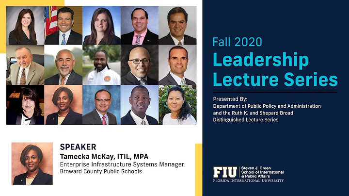 Fall 2020 Leadership Lecture Series  Tamecka McKay