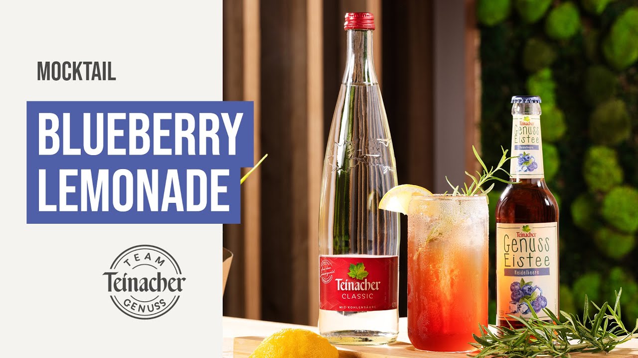 Teinacher Genuss-Mocktail: Blueberry Lemonade 🫐🍋