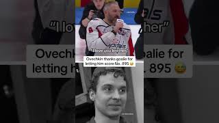 Classy move by Ovechkin 🤣 #shorts
