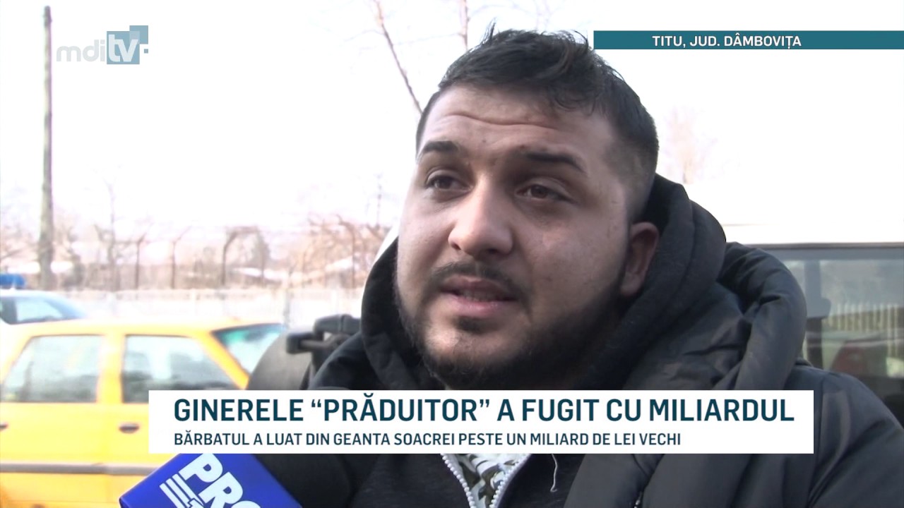 GINERELE PRADUITOR A PLECAT CU MILIARDUL