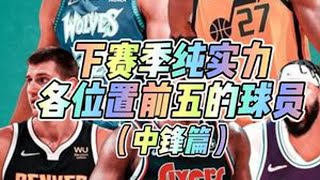 下赛季纯实力各位置前五的球员（中锋篇） #约基奇 #浓眉 #NBA