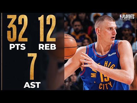 Nikola Jokic's Efficient Double-Double Performance In Game 1! #PLAYOFFMODE | April 20, 2024