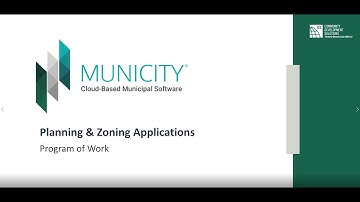 Municity Planning and Zoning Program of Work
