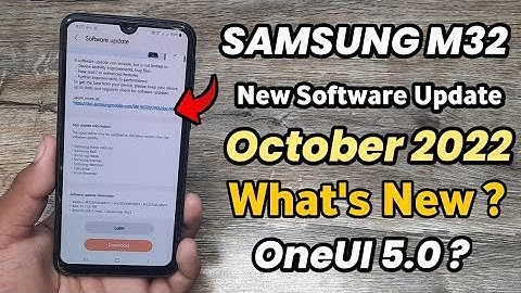 Samsung M32 : New Software Update | What