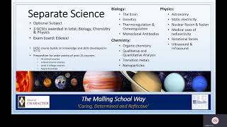 TMS Year 9 Options - Science Video (Combined & Separate)