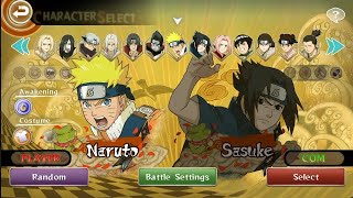 Naruto STORM Mobile: ALL CHARACTERS and COSTUMES screenshot 5