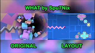 "WHAT" by Spu7Nix Original Vs Layout Comparison