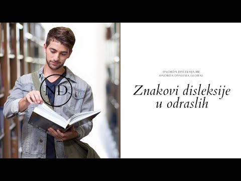 Znakovi disleksije u odraslih- Norda Disleksija