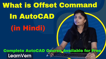 What is Offset Command in AutoCAD | How To Use Offset in AutoCAD In Hindi - LearnVern