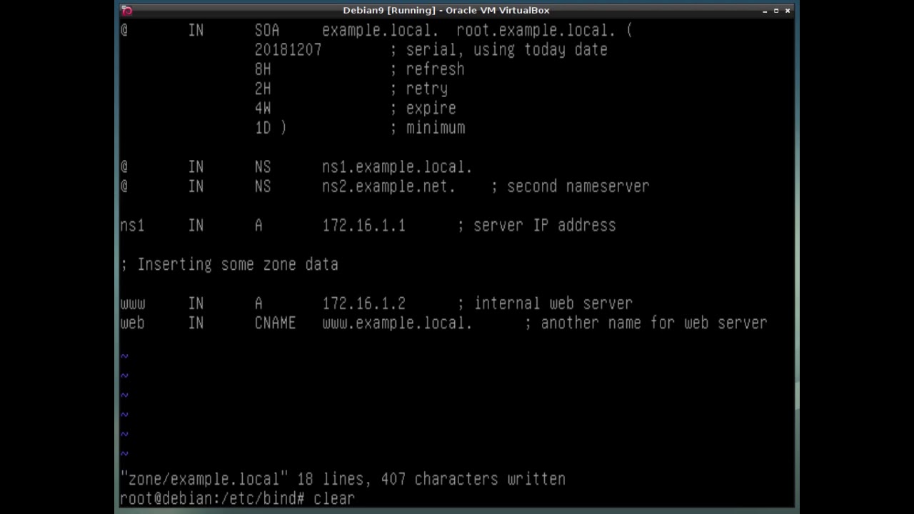 How to configure a forward dns zone using BIND software 