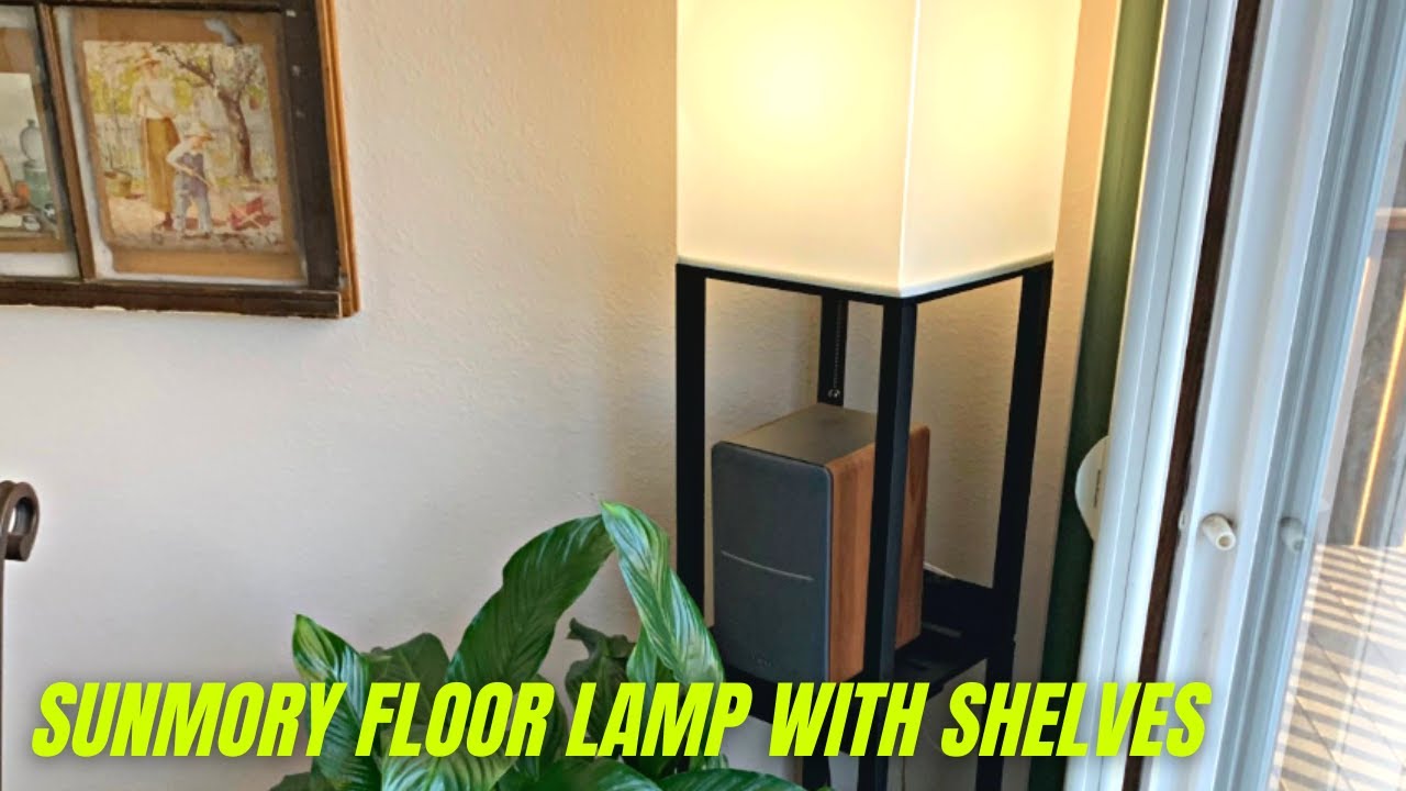 SUNMORY Floor Lamp with Shelves Review & Instructions Manual | Corner ...