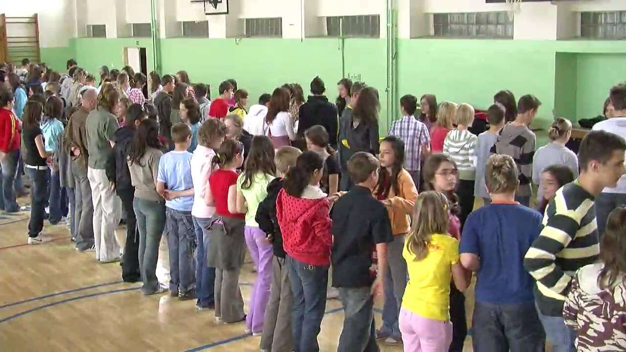 Krompachy 2009 - nácvik štvorylky v školách