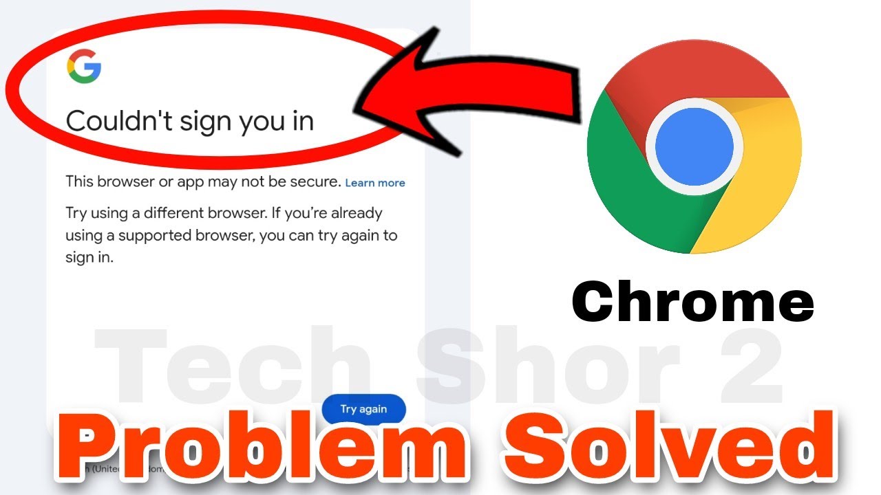 How to Fix Google Account Couldn't Sign You In Problem Solve This ...