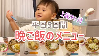 1歳9ヶ月 平日5日間の晩ご飯メニュー 子供が完食する幼児食5日分の夜ご飯の献立を紹介 おまけに姉妹のほっこりシーン Youtube