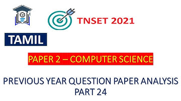 (Tamil) TNSET 2021 | Paper 2 Computer Science | PYQs on Digital Electronics  | PGTRB CS | Part 24
