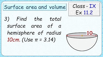 Ex:11.2 - Q.3) Find the total surface area of a hemisphere of radius 10cm.  #surfaceareaandvolume