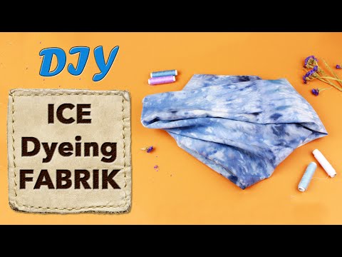 DIY Ice Dyeing Fabric