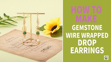 DIY Easy Herringbone Wire Wrapping Drop Earrings | Pandahall DIY Tutorial