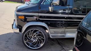 1995 GMC VANDURA 2500 FRESHLY MOUNTED UP!! 26'S #venocity #g20van