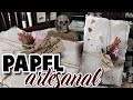 Crea tu propio papel artesanal FÁCIL, delgado y resistente.