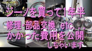 買って1年半でジーノにかけた修理・部品交換の費用を大公開！ 2020 05【ミラジーノ・L700S・5MT】